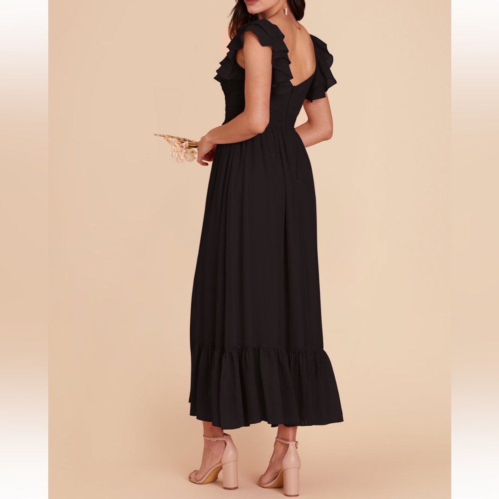 Chiffon Black Dress - Picture 2 of 9
